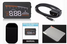 Load image into Gallery viewer, X5 3 Inch Car HUD OBD2 II Head Up Display
