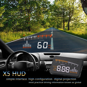X5 3 Inch Car HUD OBD2 II Head Up Display
