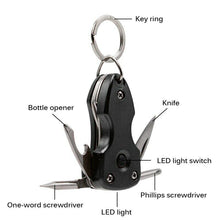 Load image into Gallery viewer, Pocket Keychain Tool Kit Flashlight
