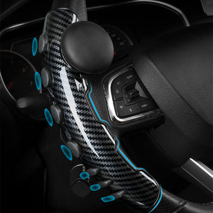 Steer Assist Carbon Fiber Steering Wheel Cover With Steering Assist