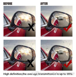 2Pcs Auto Anti Fog Rainproof Rearview Mirror Protective Film Accessory