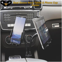 Load image into Gallery viewer, Gooseneck Dual Phone and Car Tablet Holder Cup Phone Mount
